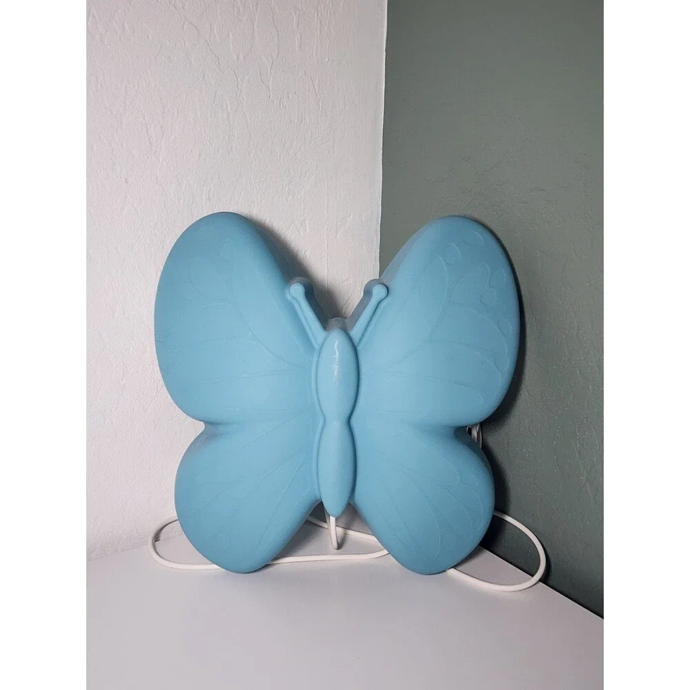 IKEA UPPlyst Butterfly Blue Wall Light Night Light Kids Lamp Power Adapter Teste